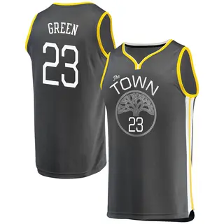 Golden State Warriors Men's Draymond Green Gold Fast Break Charcoal Jersey - Statement Edition
