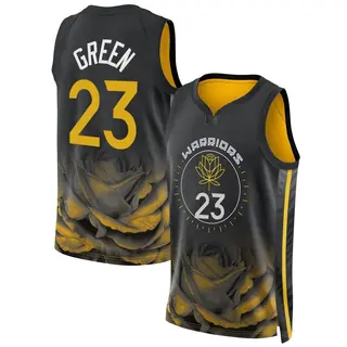 Golden State Warriors Men's Draymond Green Gold Swingman Black 2022/23 City Edition Jersey