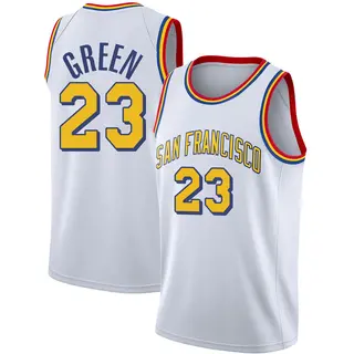 Golden State Warriors Men's Draymond Green Gold Swingman White Hardwood Classics Jersey - San Francisco Classic Edition