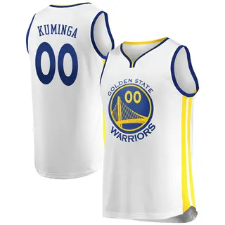 Golden State Warriors Men's Jonathan Kuminga Gold Fast Break White Jersey - Association Edition