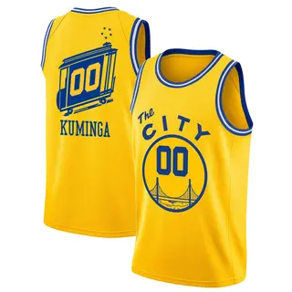 Golden State Warriors Men's Jonathan Kuminga Gold Swingman Hardwood Classics Jersey - The City Classic Edition