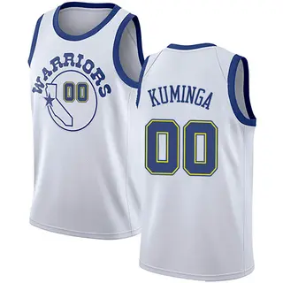 Golden State Warriors Men's Jonathan Kuminga Gold Swingman White Hardwood Classics Jersey
