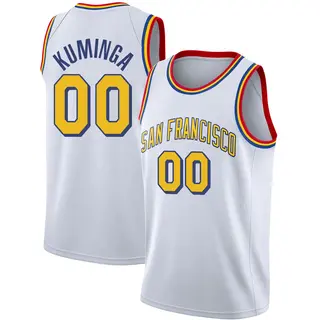 Golden State Warriors Men's Jonathan Kuminga Gold Swingman White Hardwood Classics Jersey - San Francisco Classic Edition