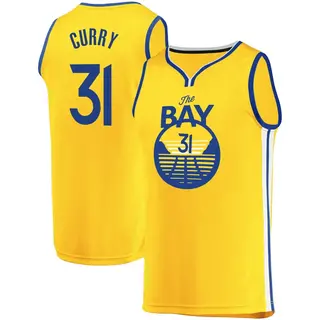 Golden State Warriors Men's Seth Curry Gold Fast Break 2019/20 Jersey - Statement Edition