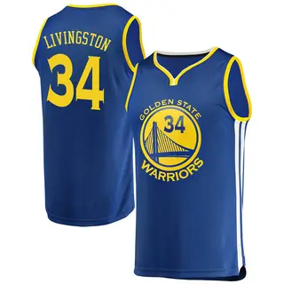 Golden State Warriors Men's Shaun Livingston Gold Fast Break Royal Jersey - Icon Edition