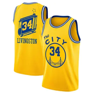 Golden State Warriors Men's Shaun Livingston Gold Swingman Hardwood Classics Jersey - The City Classic Edition