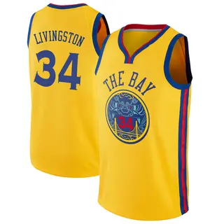Golden State Warriors Men's Shaun Livingston Gold Swingman Jersey - City Edition