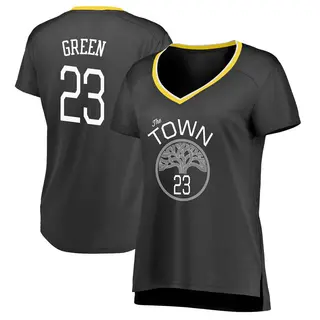 Golden State Warriors Women's Draymond Green Gold Swingman Black Jersey - Statement Edition