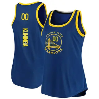 Golden State Warriors Women's Jonathan Kuminga Gold Fast Break Royal 2019/20 Tank Jersey - Icon Edition