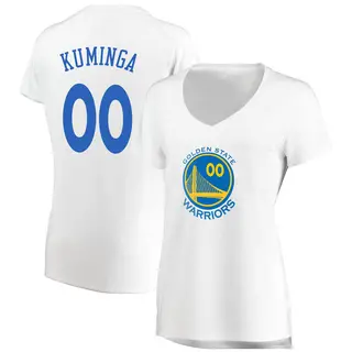 Golden State Warriors Women's Jonathan Kuminga Gold Fast Break White Jersey - Association Edition