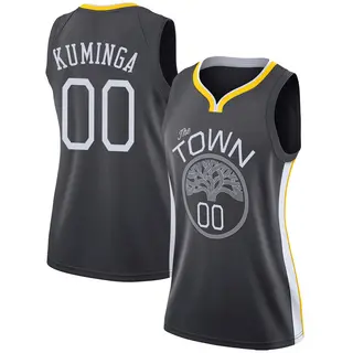 Golden State Warriors Women's Jonathan Kuminga Gold Swingman Black Jersey - Statement Edition1