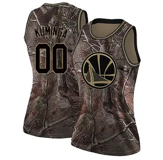 Golden State Warriors Women's Jonathan Kuminga Gold Swingman Camo Realtree Collection Jersey