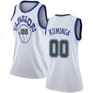 Golden State Warriors Women's Jonathan Kuminga Gold Swingman White Hardwood Classics Jersey