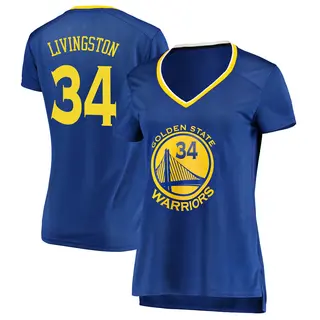 Golden State Warriors Women's Shaun Livingston Gold Fast Break Royal Jersey - Icon Edition
