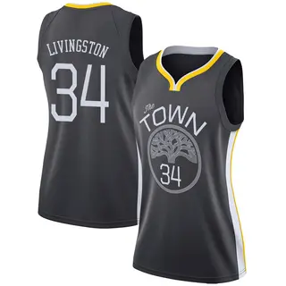 Golden State Warriors Women's Shaun Livingston Gold Swingman Black Jersey - Statement Edition1