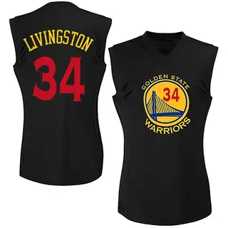 Golden State Warriors Women's Shaun Livingston Gold Swingman Black New Fashion Jersey