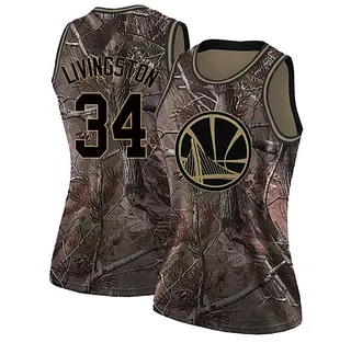 Golden State Warriors Women's Shaun Livingston Gold Swingman Camo Realtree Collection Jersey