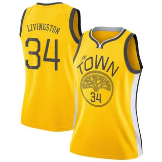 Golden State Warriors Women's Shaun Livingston Gold Swingman Yellow 2018/19 Jersey - Earned Edition