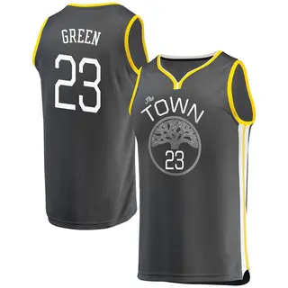 Golden State Warriors Youth Draymond Green Gold Fast Break Charcoal Jersey - Statement Edition