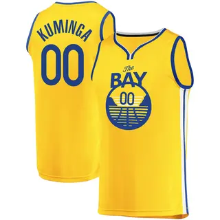 Golden State Warriors Youth Jonathan Kuminga Gold Fast Break 2019/20 Jersey - Statement Edition