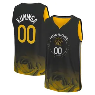 Golden State Warriors Youth Jonathan Kuminga Gold Fast Break Black 2022/23 City Edition Jersey