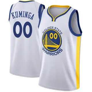 Golden State Warriors Youth Jonathan Kuminga Gold Swingman White Jersey - Association Edition