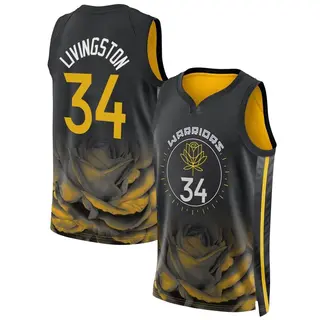Golden State Warriors Youth Shaun Livingston Gold Swingman Black 2022/23 City Edition Jersey