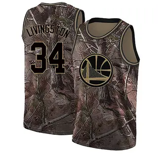 Golden State Warriors Youth Shaun Livingston Gold Swingman Camo Realtree Collection Jersey