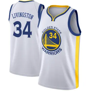 Golden State Warriors Youth Shaun Livingston Gold Swingman White Jersey - Association Edition